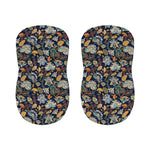 Vintage Indian Floral Pattern Print Bar Stool Covers