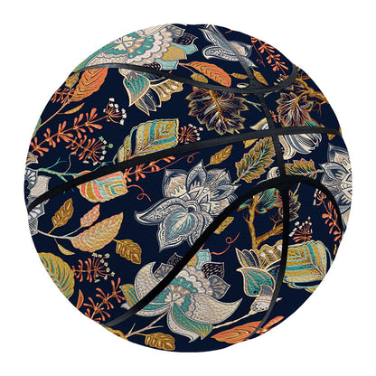 Vintage Indian Floral Pattern Print Basketball