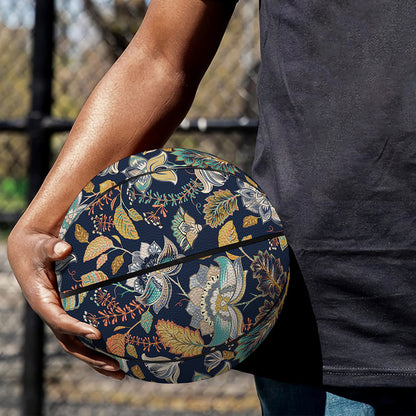 Vintage Indian Floral Pattern Print Basketball