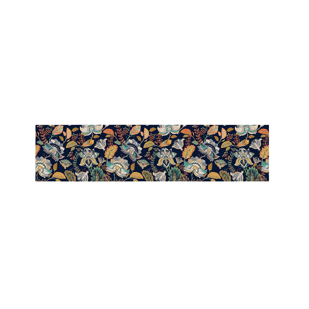 Vintage Indian Floral Pattern Print Bed Runner