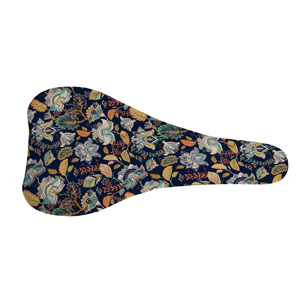 Vintage Indian Floral Pattern Print Bicycle Seat Cover