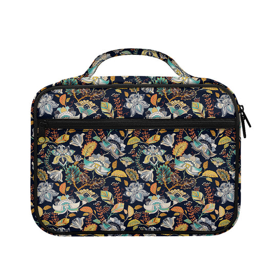 Vintage Indian Floral Pattern Print Briefcase Bible Bag
