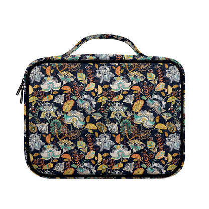 Vintage Indian Floral Pattern Print Briefcase Bible Bag
