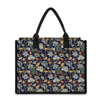 Vintage Indian Floral Pattern Print Canvas Tote Bag