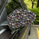 Vintage Indian Floral Pattern Print Car Side Mirror Covers