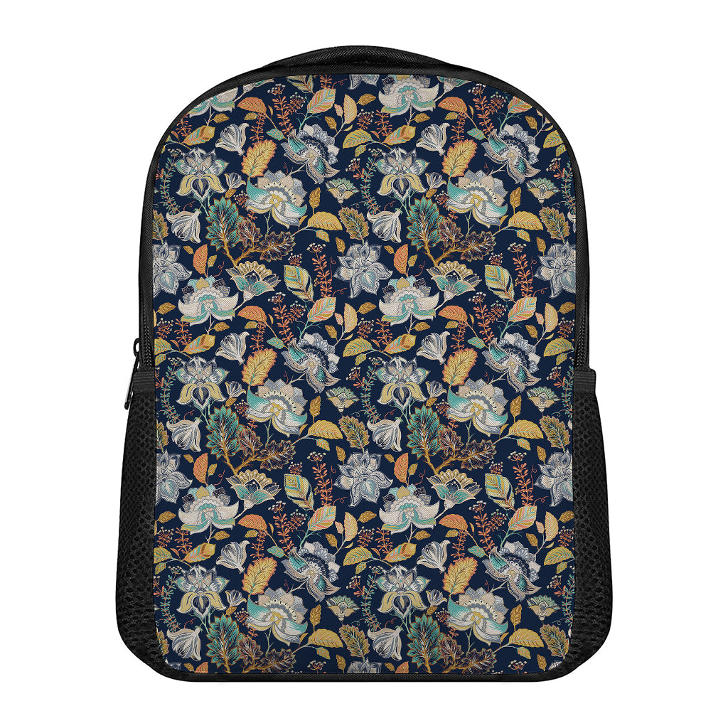 Vintage Indian Floral Pattern Print Casual Backpack