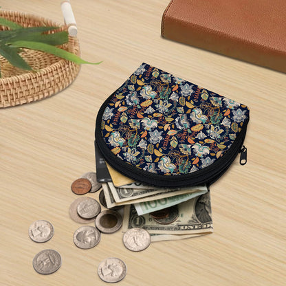 Vintage Indian Floral Pattern Print Coin Purse