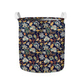 Vintage Indian Floral Pattern Print Collapsible Laundry Basket