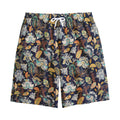 Vintage Indian Floral Pattern Print Cotton Shorts