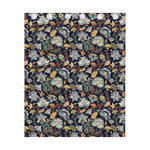 Vintage Indian Floral Pattern Print Curtain