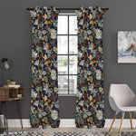 Vintage Indian Floral Pattern Print Curtain