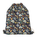 Vintage Indian Floral Pattern Print Drawstring Bag
