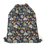 Vintage Indian Floral Pattern Print Drawstring Bag