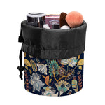 Vintage Indian Floral Pattern Print Drawstring Makeup Bag