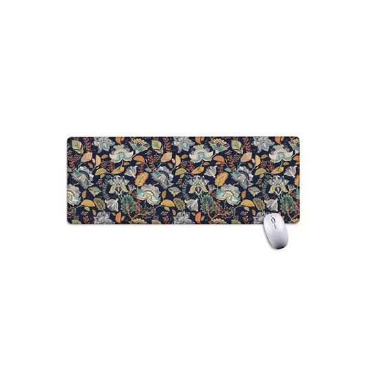 Vintage Indian Floral Pattern Print Extended Mouse Pad