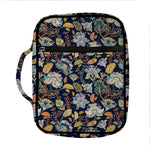 Vintage Indian Floral Pattern Print Front Pocket Bible Bag