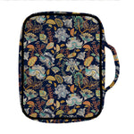 Vintage Indian Floral Pattern Print Front Pocket Bible Bag