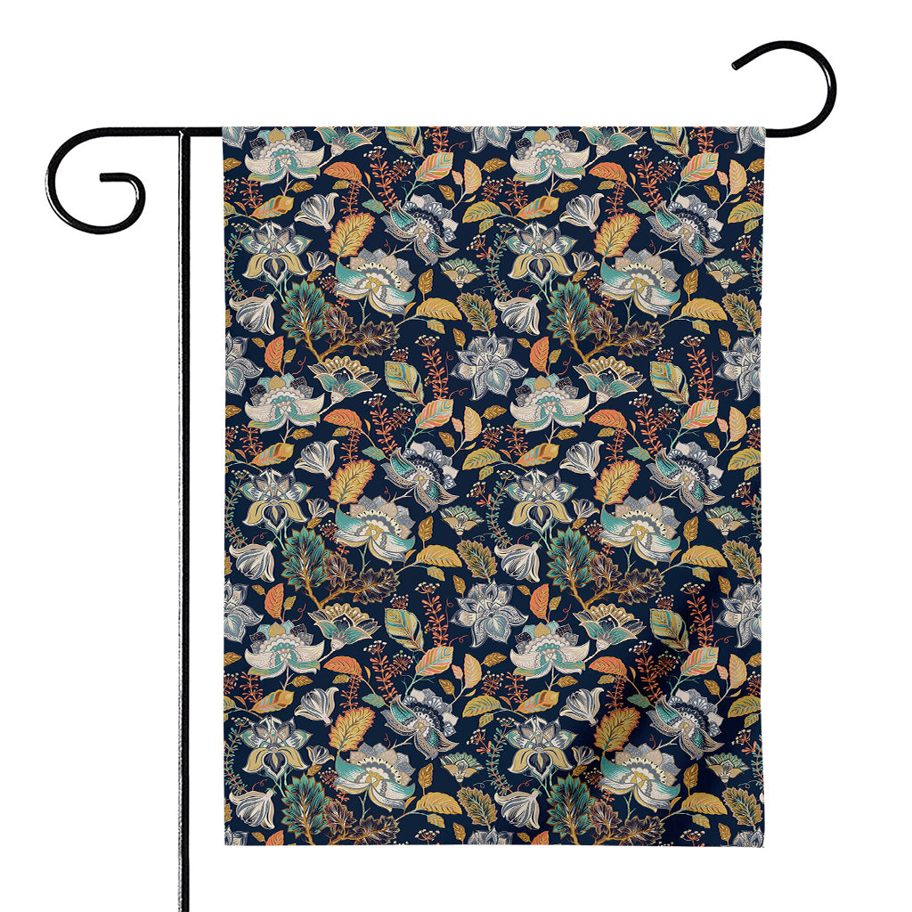 Vintage Indian Floral Pattern Print House Flag