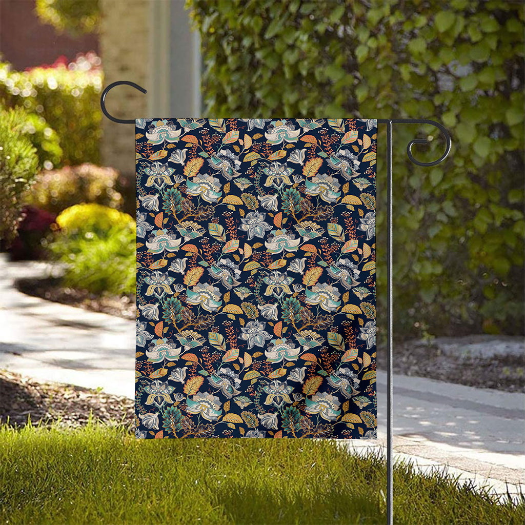 Vintage Indian Floral Pattern Print House Flag
