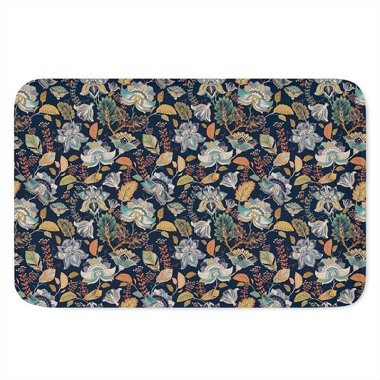 Vintage Indian Floral Pattern Print Indoor Door Mat