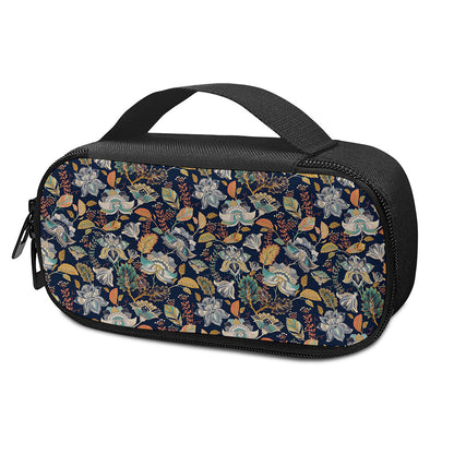 Vintage Indian Floral Pattern Print Insulin Cooler Travel Case