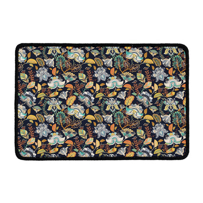 Vintage Indian Floral Pattern Print Kitchen Mat