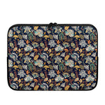 Vintage Indian Floral Pattern Print Laptop Sleeve