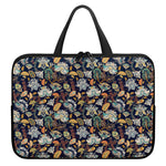 Vintage Indian Floral Pattern Print Laptop Sleeve With Handle