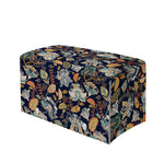 Vintage Indian Floral Pattern Print Leather Tissue Box Cover