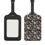 Vintage Indian Floral Pattern Print Luggage Tag