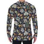 Vintage Indian Floral Pattern Print Men's Long Sleeve T-Shirt