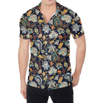 Vintage Indian Floral Pattern Print Men's Shirt