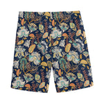 Vintage Indian Floral Pattern Print Men's Sports Shorts
