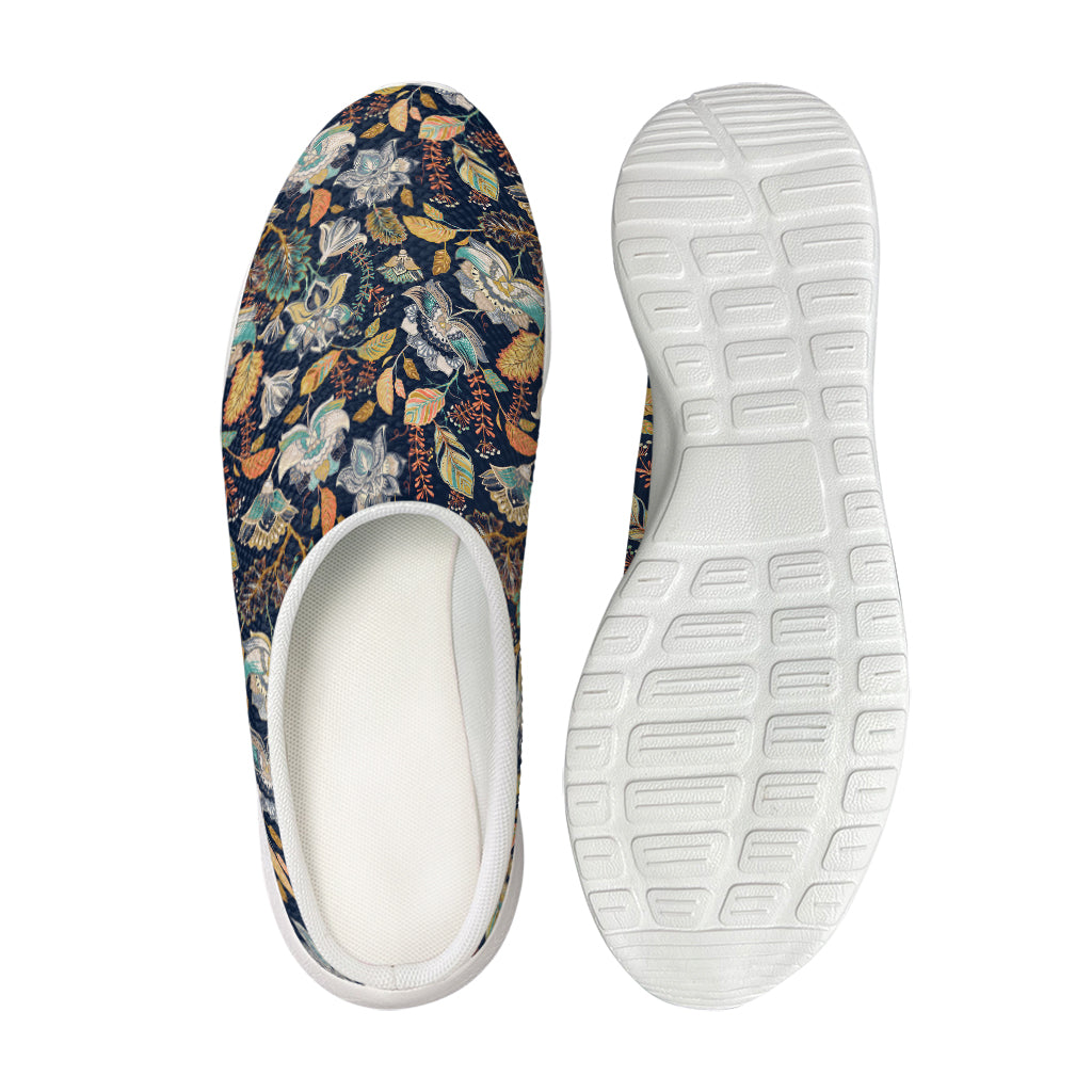 Vintage Indian Floral Pattern Print Mesh Casual Shoes
