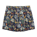 Vintage Indian Floral Pattern Print Mesh Shorts