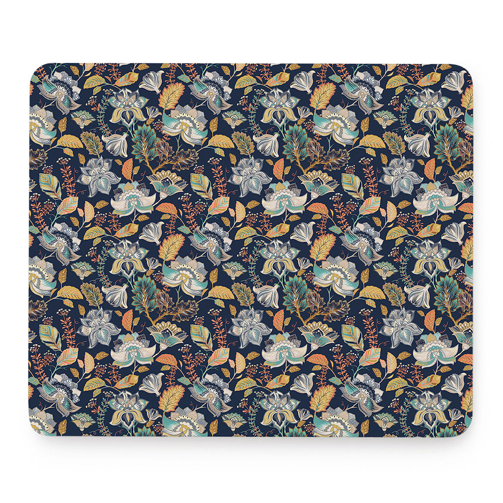 Vintage Indian Floral Pattern Print Mouse Pad