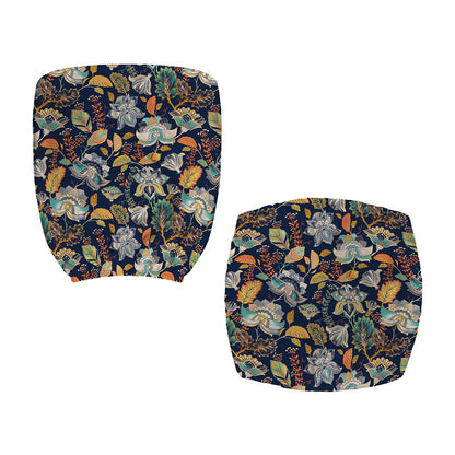 Vintage Indian Floral Pattern Print Office Chair Cover