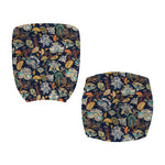Vintage Indian Floral Pattern Print Office Chair Cover
