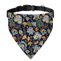 Vintage Indian Floral Pattern Print Over The Collar Dog Bandana