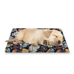 Vintage Indian Floral Pattern Print Pet Cooling Mat Cover