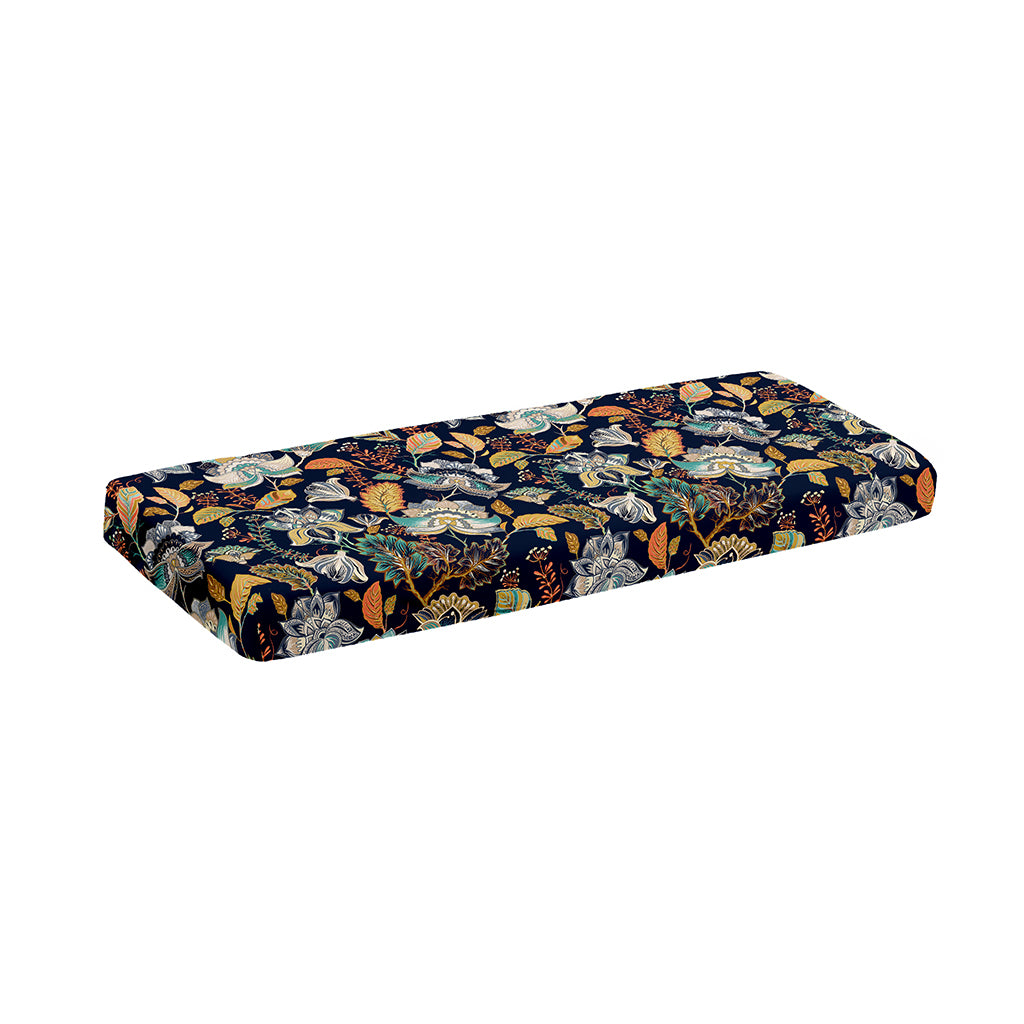 Vintage Indian Floral Pattern Print Piano Keyboard Cover