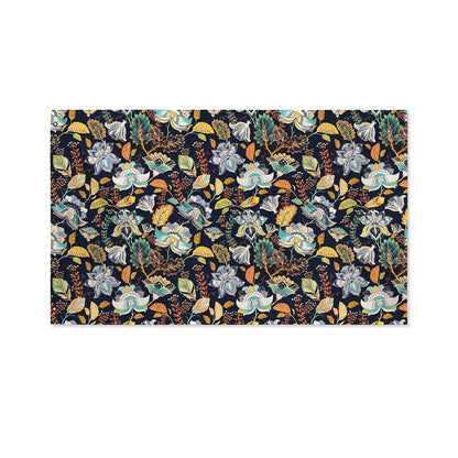 Vintage Indian Floral Pattern Print Polyester Flag