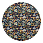 Vintage Indian Floral Pattern Print Round Blanket