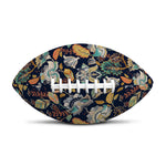 Vintage Indian Floral Pattern Print Rugby Ball