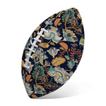 Vintage Indian Floral Pattern Print Rugby Ball