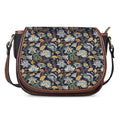 Vintage Indian Floral Pattern Print Saddle Bag