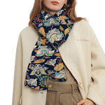 Vintage Indian Floral Pattern Print Scarf