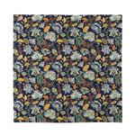 Vintage Indian Floral Pattern Print Silk Bandana