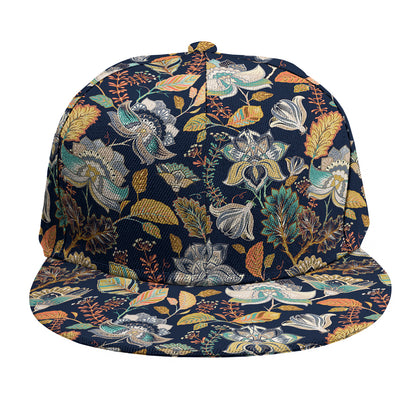 Vintage Indian Floral Pattern Print Snapback Cap