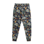 Vintage Indian Floral Pattern Print Sweatpants